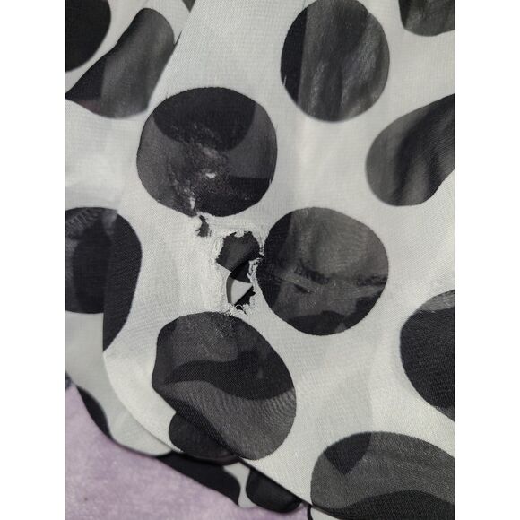 The Children's Place 1989 Size 10 Juniors Kids Girls Polka Dot Dress Lace Layers - Picture 2 of 5